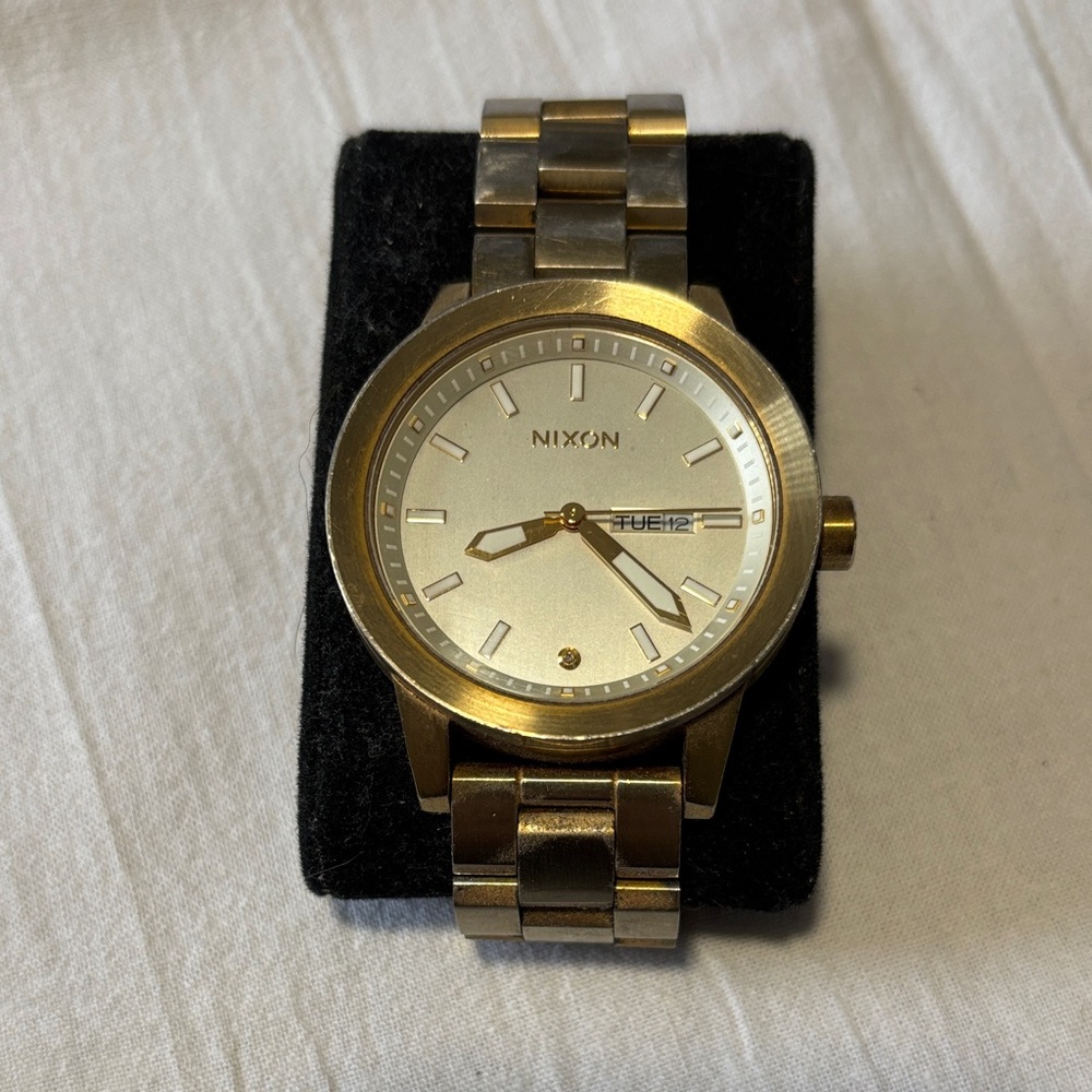 Nixon Gold and Silver Men's Watch